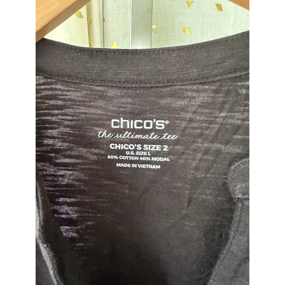 Chico's Ultimate Tee Essential Basic Pullover Spl… - image 4